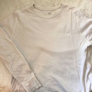 White Large GAP cable knit long sleeve